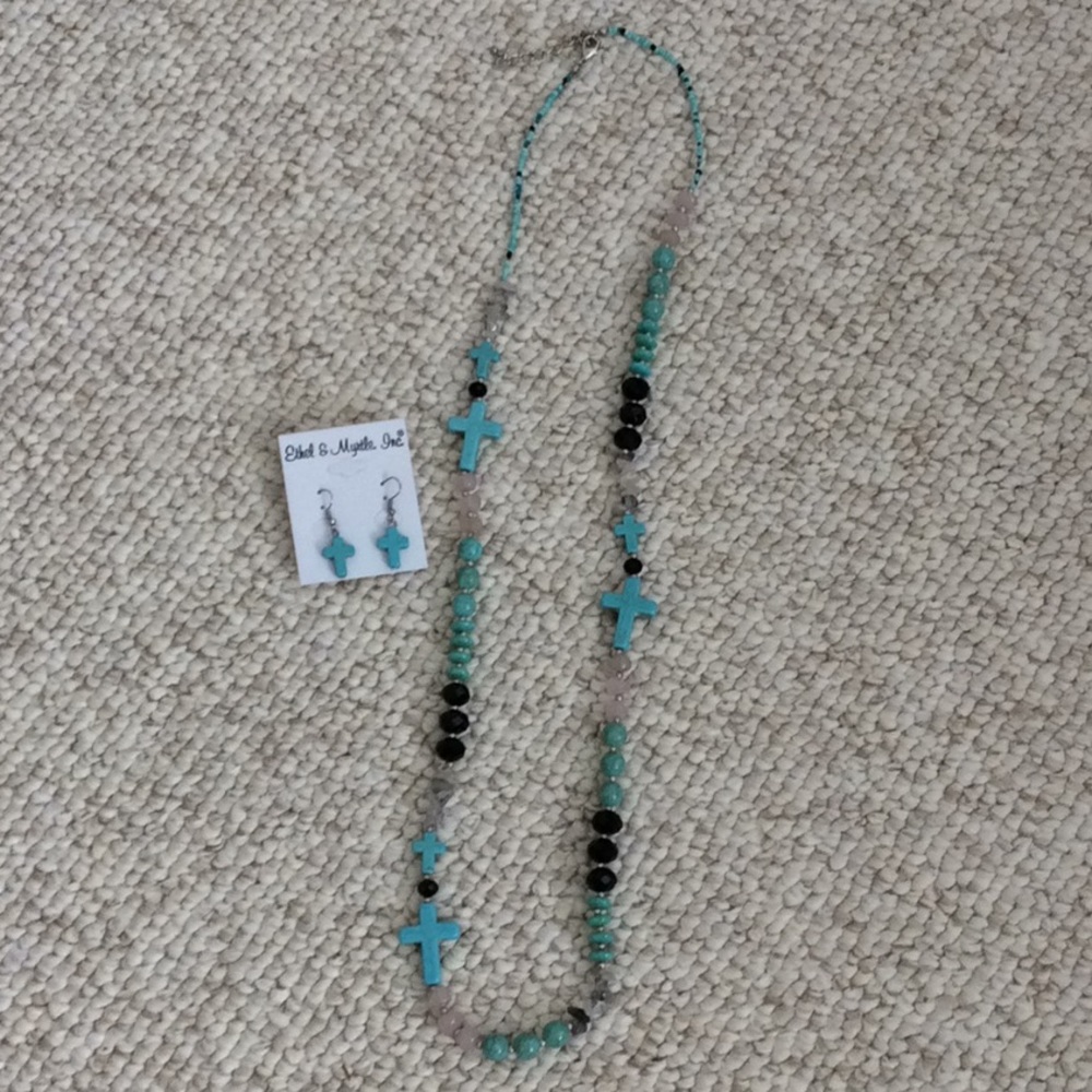 Ethel & Myrtle necklace and earrings